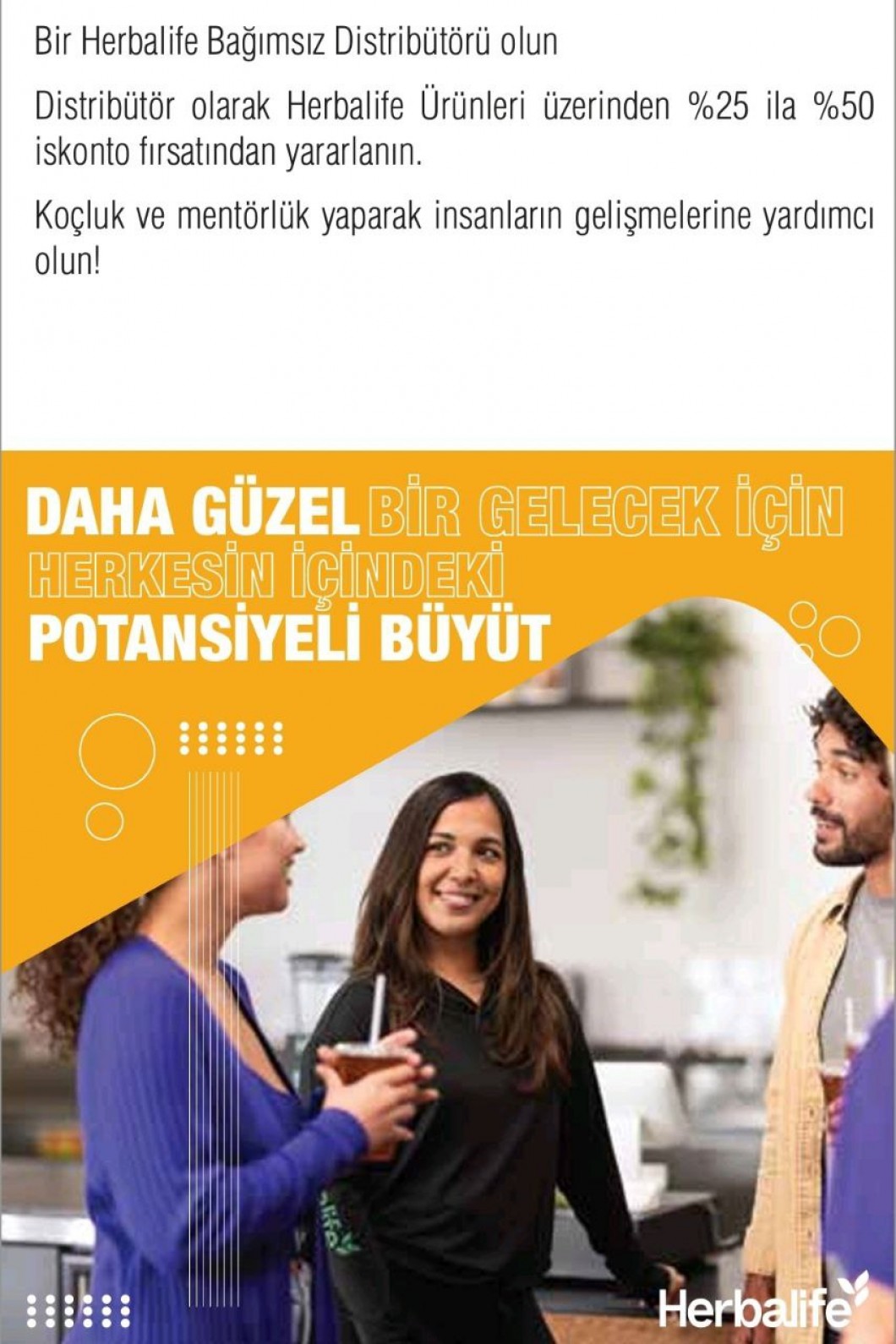 Doğrudan Satış ve Herbalife Girişimcilik Fırsatları - Herbalife Bağımsız Distribütörü